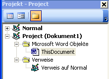 Projekt-Explorer ThisDocument